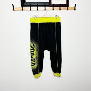 Zumba Wear Women's Saturn Harem Pants Black & Neon Yellow